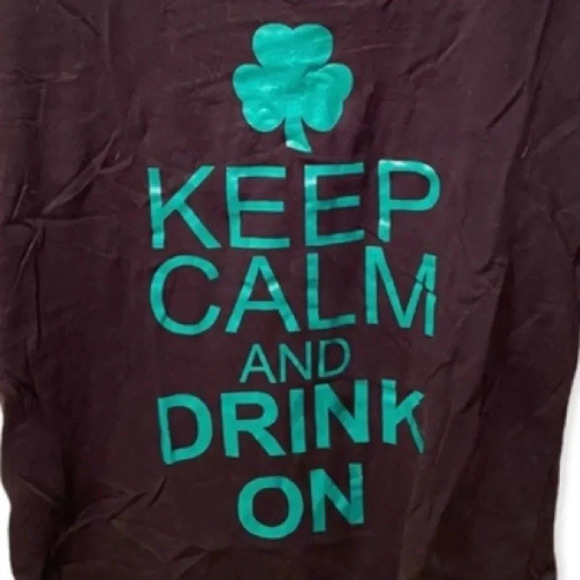 ST PATRICKS PATTYS DAY EUC WOMENS SHIRT TEE TSHIRT SUMMER CASUAL GREEN SIZE L - Picture 2 of 4